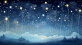 A starry night sky with Royalty Free Stock Photo