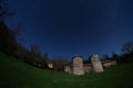 Starry Night On Old Homestead In Nebrodi Park, Sicily