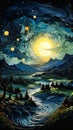 Starry Nights: A Majestic River Journey Through the Mountains of