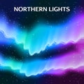 Starry Northern Lights Background