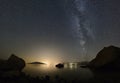 Starry skies on a croatian beach