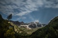 Starry sky above Alps Royalty Free Stock Photo