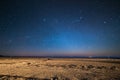 Starry sky on the desertic Andean highland, Bolivia Royalty Free Stock Photo