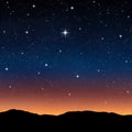 Starry sky at night Royalty Free Stock Photo