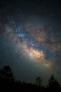 Starry sky night Yosemite astro photography dreamy stars Royalty Free Stock Photo