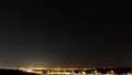 Starry sky over humber bridge at night Royalty Free Stock Photo