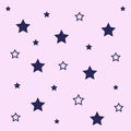 Starry sky on a pink background. Star background. Magic space sky, abstract ornament Royalty Free Stock Photo