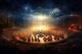 Starry Symphony: mesmerizing panorama of a celestial orchestra, where stars twinkle like musical notes