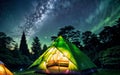 Starry Tranquility Camping Under the Celestial Canopy