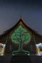 Stars are above the Thai temples, Phu Phrao Temple