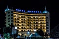 Admiral Hotel building on a promenade of Golden Sands resort in Bulgaria