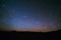 Stars and airglow on the Andean highlands in Bolivia, South America.