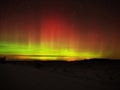 Aurora borealis northern polar lights and night sky stars