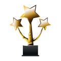 Stars award icon image, flat design