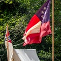 American Civil War confederate flag Royalty Free Stock Photo