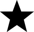 Stars - black and white vector illustration