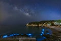 Stars and Blue tears noctiluca scintillans.