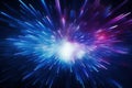 Stars blue universe background abstract glowing energy background space explosion light Royalty Free Stock Photo