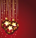 Stars christmas balls Royalty Free Stock Photo