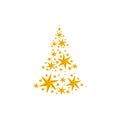 Stars christmas tree