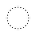 Stars in circle icon.