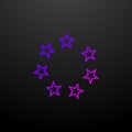 Stars in a circle line nolan icon. Elements of stars set. Simple icon for websites, web design, mobile app, info graphics