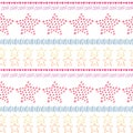 Stars ethnic seamless pattern background. Fashion textile print or package design Royalty Free Stock Photo