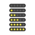 Stars feedback bar