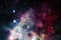 Stars, galaxies and nebulas in awesome cosmic image