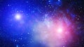 Stars and galaxies in outer space showing the beauty of space exploration Royalty Free Stock Photo