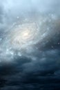 Stars galaxy and cloudy sky like angel, divine, mystic, magic and esoteric and spiritual background