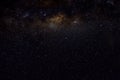 Stars and galaxy outer space sky night universe black starry background of shiny starfield Royalty Free Stock Photo