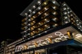 4 Stars Grifid Hotels Vistamar building at night Royalty Free Stock Photo