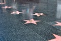 Stars on the Hollywood Walk of Fame Royalty Free Stock Photo