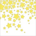 Stars, horizontally seamless pattern. Vector illustration