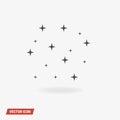 Stars Icon Vector, vector illustion flat design style. Royalty Free Stock Photo