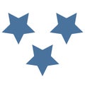 Stars Isolated Vector icon that can be easily edit or modified. Royalty Free Stock Photo