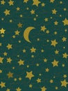 Stars and moon Royalty Free Stock Photo