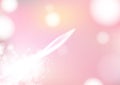 Stars motion, light scatter abstract background, pink comets celebration pastel luxury Bokeh vector illustration Royalty Free Stock Photo