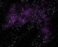 Stars and nebula clouds in deep space Royalty Free Stock Photo