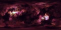 Stars Nebula Deep Space 360 degree spherical panorama Royalty Free Stock Photo