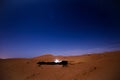 Stars at night over the dunes, Morocco Royalty Free Stock Photo