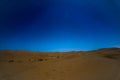 Stars at night over the dunes, Morocco Royalty Free Stock Photo