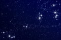 Stars in the night sky Royalty Free Stock Photo