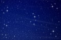 Stars in the night sky Royalty Free Stock Photo