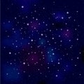 Stars in night sky,The background uses a grid gradient tool.