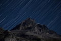 Stars over the Eiger Mountain Royalty Free Stock Photo
