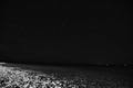 Stars over lake Michigan on a clear night in manistique Michigan