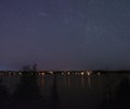 Stars Over Lake Muskoka in Gravenhurst, Ontario Royalty Free Stock Photo