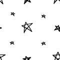 Stars pattern seamless background. multicolored graffiti stars